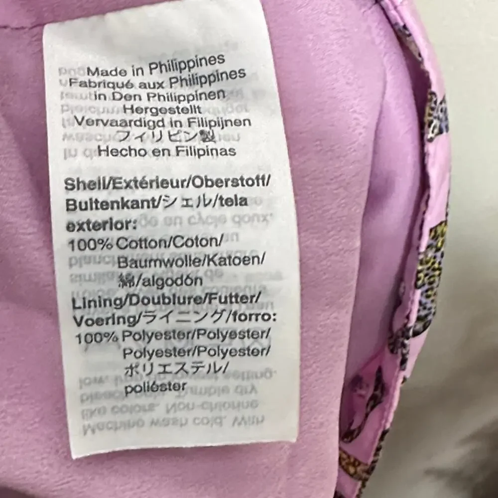 J. CREW Ratti Leopard Animal Print Wrap Dress Lavender Pink Sz 2 {3E11} - Picture 7 of 8